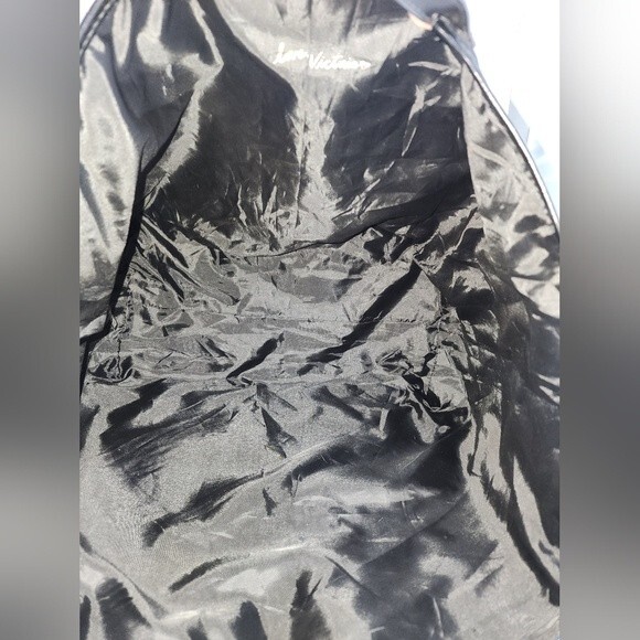 Victoria's Secret Black & Multi Sequin Striped Tote/Weekender 16"X13"X5.5" - Picture 7 of 10